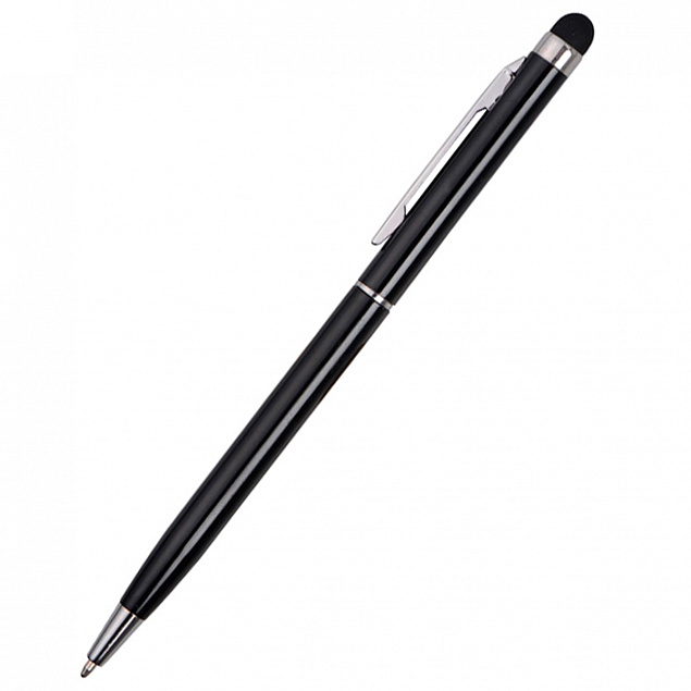 Ручка металлическая Dallas Touch - Черный AA с логотипом в Волгограде заказать по выгодной цене в кибермаркете AvroraStore