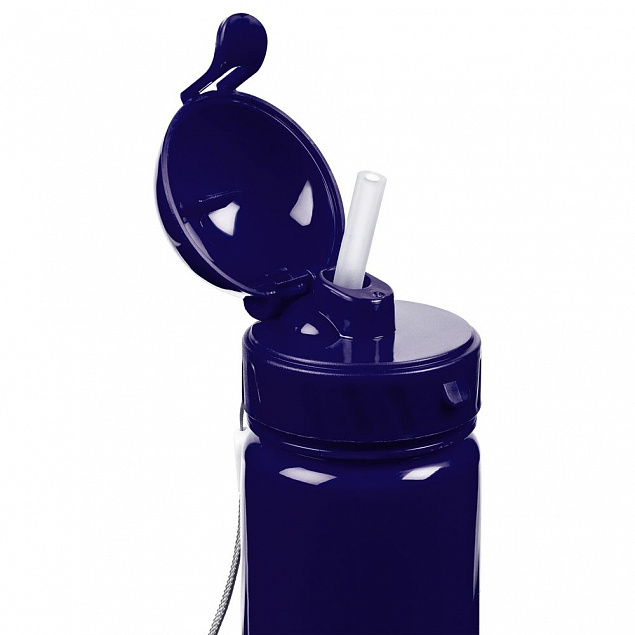 Бутылка для воды Barley, темно-синяя с логотипом в Волгограде заказать по выгодной цене в кибермаркете AvroraStore