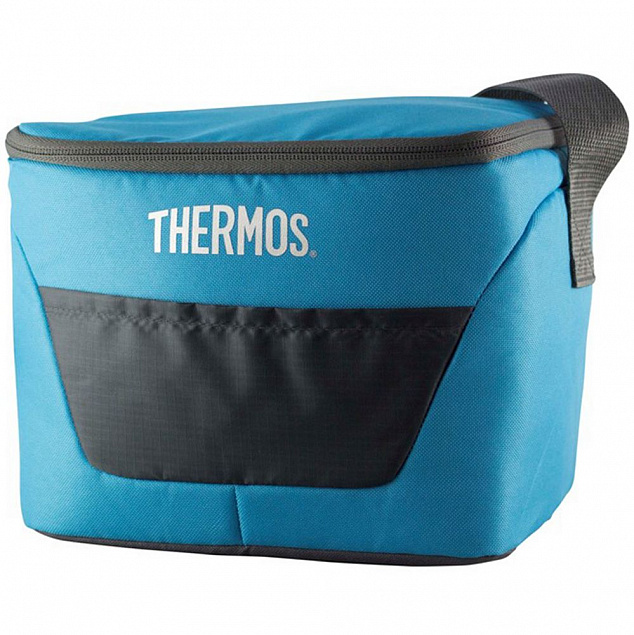 Термосумка Thermos Classic 9 Can Cooler, бирюзовая с логотипом в Волгограде заказать по выгодной цене в кибермаркете AvroraStore