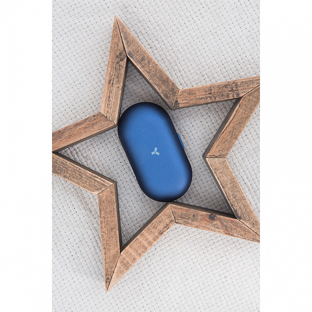 Беспроводные наушники Accesstyle Denim TWS Blue, синие с логотипом в Волгограде заказать по выгодной цене в кибермаркете AvroraStore