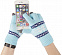 Сенсорные перчатки Snowflake, голубые с логотипом в Волгограде заказать по выгодной цене в кибермаркете AvroraStore