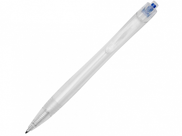 Шариковая ручка Honua из переработанного ПЭТ, прозрачный/ярко-синий с логотипом в Волгограде заказать по выгодной цене в кибермаркете AvroraStore
