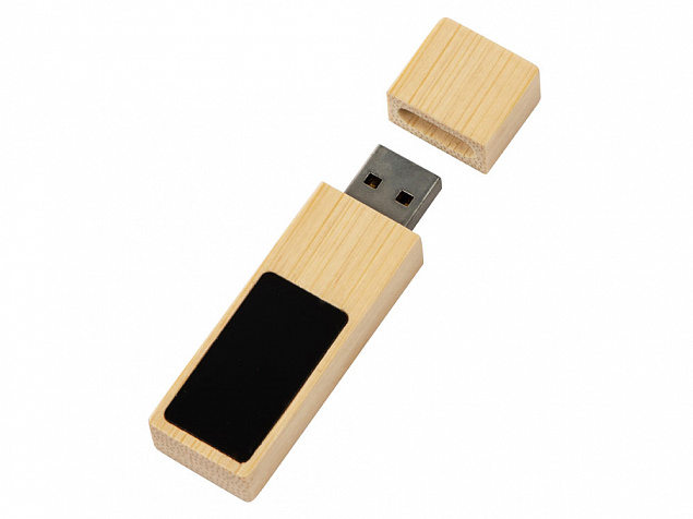 USB 2.0- флешка на 32 Гб c подсветкой логотипа «Bamboo LED» с логотипом в Волгограде заказать по выгодной цене в кибермаркете AvroraStore