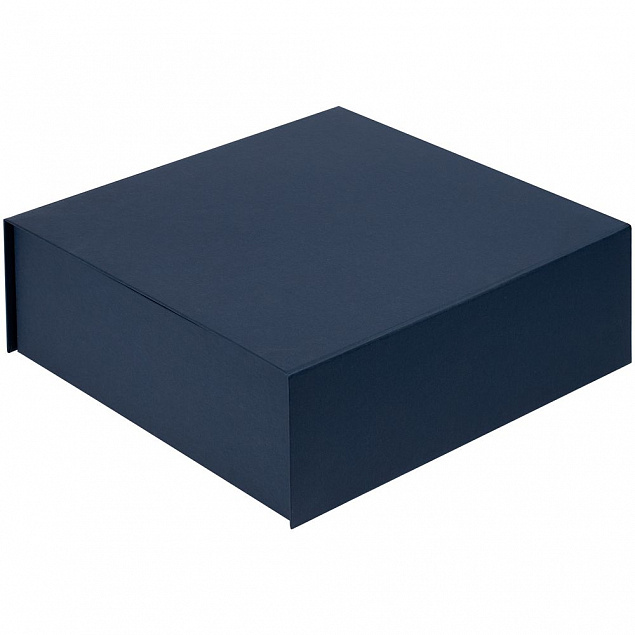 Коробка Quadra, синяя с логотипом в Волгограде заказать по выгодной цене в кибермаркете AvroraStore