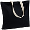 Холщовая сумка Shelty, черная с логотипом в Волгограде заказать по выгодной цене в кибермаркете AvroraStore