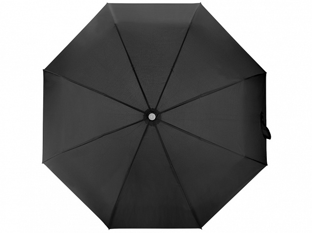 Зонт Леньяно, черный с логотипом в Волгограде заказать по выгодной цене в кибермаркете AvroraStore