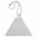 Светоотражатель Spare Care, треугольник, серебристый с логотипом в Волгограде заказать по выгодной цене в кибермаркете AvroraStore
