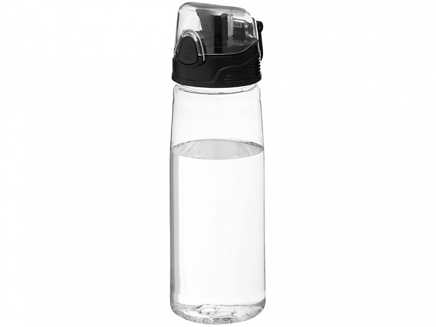 Бутылка спортивная Capri, прозрачный с логотипом в Волгограде заказать по выгодной цене в кибермаркете AvroraStore