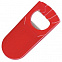 Открывалка  "Кулачок" красная, 9,5х4,5х1,2 см;  фростированный пластик/ тампопечать с логотипом в Волгограде заказать по выгодной цене в кибермаркете AvroraStore
