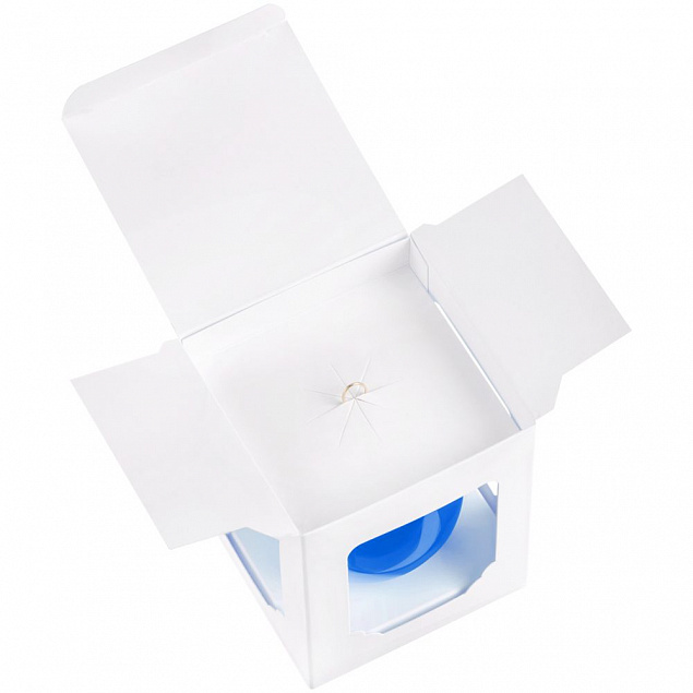 Елочный шар Gala Night в коробке, синий, 6 см с логотипом в Волгограде заказать по выгодной цене в кибермаркете AvroraStore
