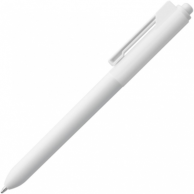 Ручка шариковая Hint Special, белая с логотипом в Волгограде заказать по выгодной цене в кибермаркете AvroraStore