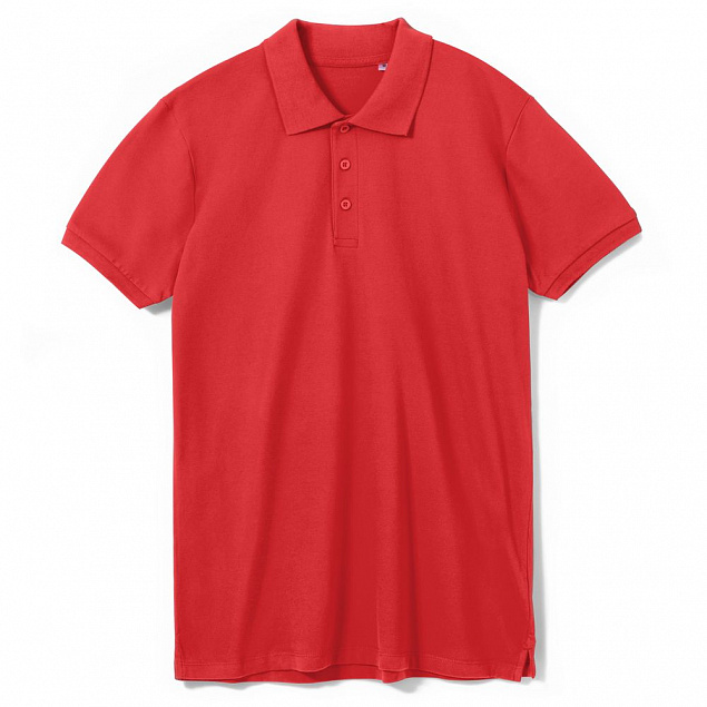 Рубашка поло мужская PHOENIX MEN, красная с логотипом в Волгограде заказать по выгодной цене в кибермаркете AvroraStore
