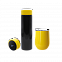 Набор Hot Box Duo CB grey (черный с желтым) с логотипом в Волгограде заказать по выгодной цене в кибермаркете AvroraStore