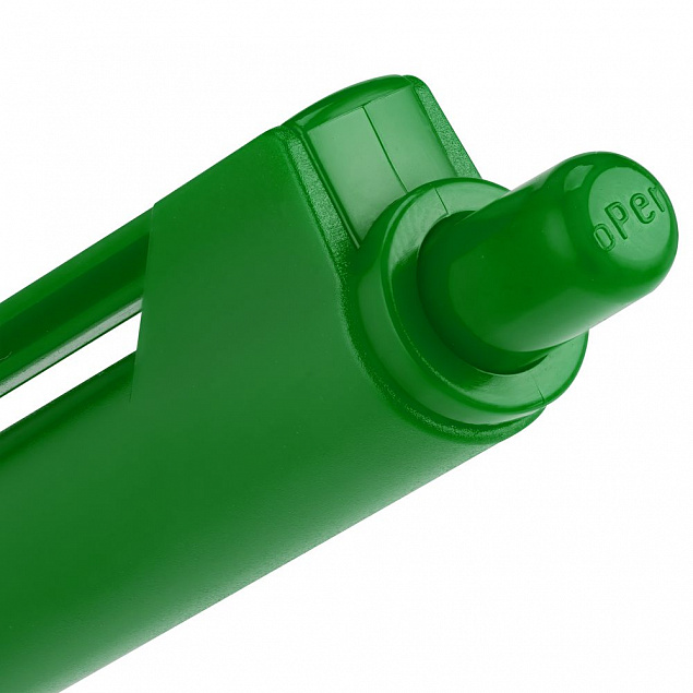 Ручка шариковая Hint, зеленая с логотипом в Волгограде заказать по выгодной цене в кибермаркете AvroraStore