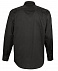 Рубашка мужская с длинным рукавом Bel Air, черная с логотипом в Волгограде заказать по выгодной цене в кибермаркете AvroraStore
