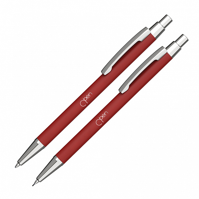 Набор "Ray" (ручка+карандаш), покрытие soft touch с логотипом в Волгограде заказать по выгодной цене в кибермаркете AvroraStore