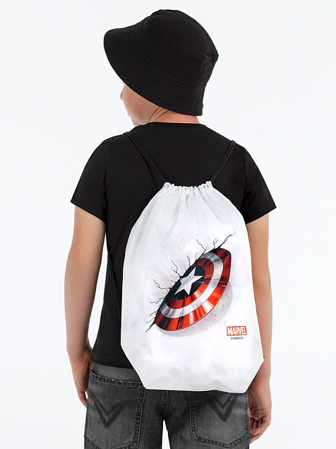 Рюкзак «Щит Капитана Америки», белый с логотипом в Волгограде заказать по выгодной цене в кибермаркете AvroraStore
