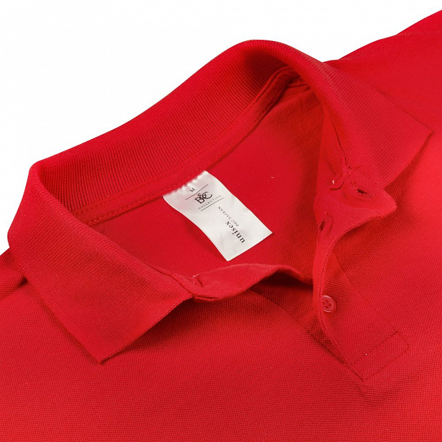 Рубашка поло Safran красная с логотипом в Волгограде заказать по выгодной цене в кибермаркете AvroraStore