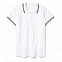 Рубашка поло женская Virma Stripes Lady, белая с логотипом в Волгограде заказать по выгодной цене в кибермаркете AvroraStore