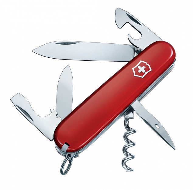 Офицерский нож SPARTAN 91, красный с логотипом в Волгограде заказать по выгодной цене в кибермаркете AvroraStore