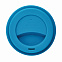Стакан с крышкой PLA, 350 мл, синий с логотипом в Волгограде заказать по выгодной цене в кибермаркете AvroraStore