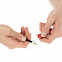 Нож-брелок Clasp, красный с логотипом в Волгограде заказать по выгодной цене в кибермаркете AvroraStore