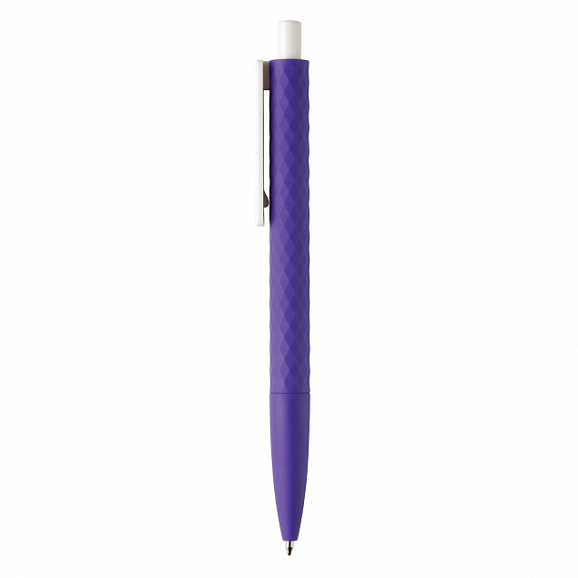 Ручка X3 Smooth Touch, фиолетовый с логотипом в Волгограде заказать по выгодной цене в кибермаркете AvroraStore