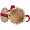 Коробка круглая Drummer, круглая, с красной лентой с логотипом в Волгограде заказать по выгодной цене в кибермаркете AvroraStore