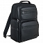 Рюкзак для ноутбука Santiago с кожаной отделкой, черный с логотипом в Волгограде заказать по выгодной цене в кибермаркете AvroraStore