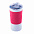 Термокружка вакуумная 'Funny" белая, красная, силикон с логотипом в Волгограде заказать по выгодной цене в кибермаркете AvroraStore