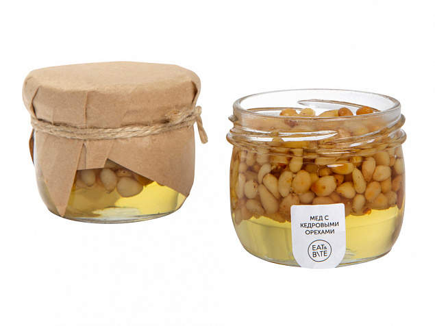 Мед с кедровыми орешками с логотипом в Волгограде заказать по выгодной цене в кибермаркете AvroraStore