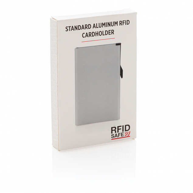 Алюминиевый картхолдер Standard с RFID с логотипом в Волгограде заказать по выгодной цене в кибермаркете AvroraStore