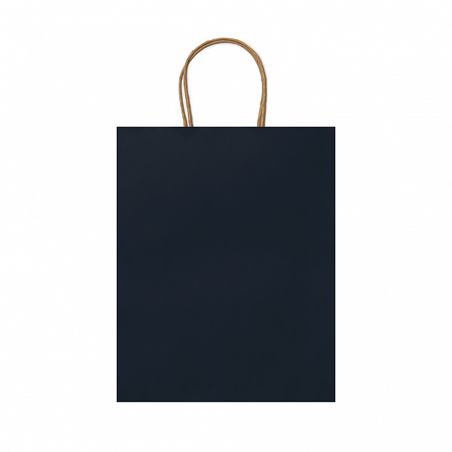 Пакет бумажный ARCE, Морской синий с логотипом в Волгограде заказать по выгодной цене в кибермаркете AvroraStore