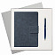 Подарочный набор Ritz, синий (ежедневник, ручка) с логотипом в Волгограде заказать по выгодной цене в кибермаркете AvroraStore