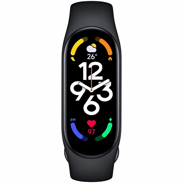 Фитнес браслет Mi Smart Band 7, черный с логотипом в Волгограде заказать по выгодной цене в кибермаркете AvroraStore