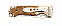 Нож складной HUNTER, коричневый, серебристый с логотипом в Волгограде заказать по выгодной цене в кибермаркете AvroraStore
