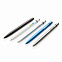 Металлическая ручка-стилус Slim, голубой с логотипом в Волгограде заказать по выгодной цене в кибермаркете AvroraStore