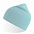 Шапка HOLLY двуслойная, пряжа Polylana®, 60% полиэстер, 40% акрил, голубой с логотипом в Волгограде заказать по выгодной цене в кибермаркете AvroraStore