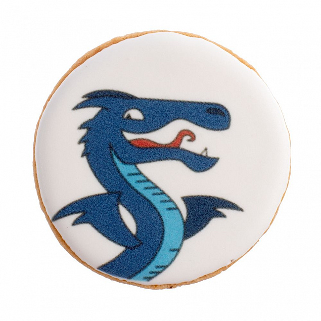 Печенье «Синий дракон» с логотипом в Волгограде заказать по выгодной цене в кибермаркете AvroraStore