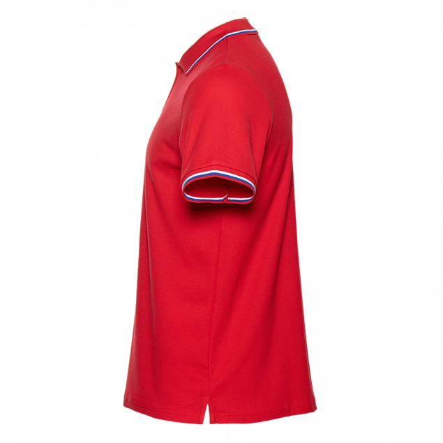 Рубашка поло Рубашка мужская 04RUS Красный с логотипом в Волгограде заказать по выгодной цене в кибермаркете AvroraStore