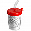 Бутылка-раскраска детская «Передвижник», красная с логотипом в Волгограде заказать по выгодной цене в кибермаркете AvroraStore