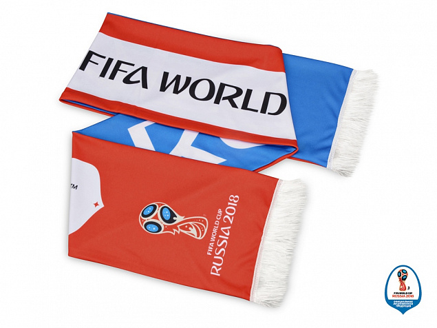 Шарф Россия трикотажный 2018 FIFA World Cup Russia™ с логотипом в Волгограде заказать по выгодной цене в кибермаркете AvroraStore