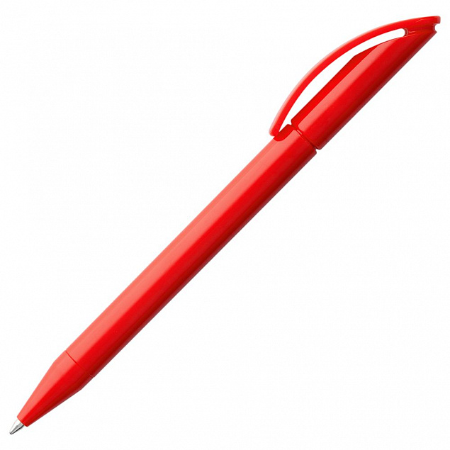 Ручка шариковая Prodir DS3 TPP, красная с логотипом в Волгограде заказать по выгодной цене в кибермаркете AvroraStore