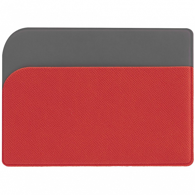 Чехол для карточек Dual, красный с логотипом в Волгограде заказать по выгодной цене в кибермаркете AvroraStore