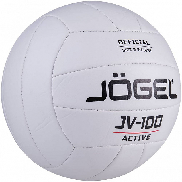 Мяч волейбольный Active, белый с логотипом в Волгограде заказать по выгодной цене в кибермаркете AvroraStore