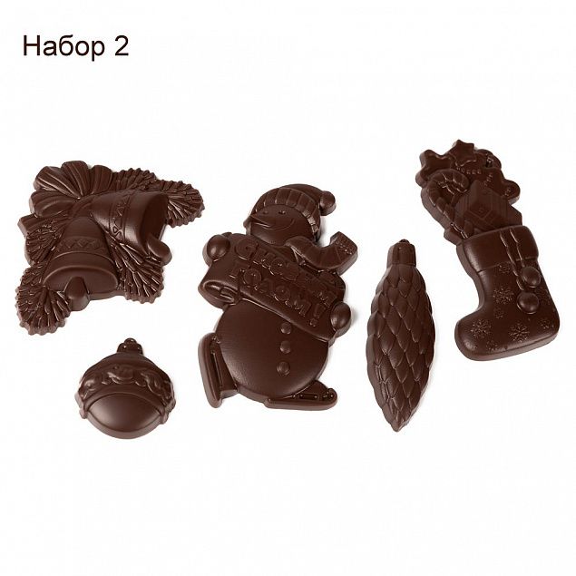 Набор фигурного шоколада Choco New Year на заказ с логотипом в Волгограде заказать по выгодной цене в кибермаркете AvroraStore