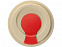 Стакан с пшеничным волокном с силиконовой манжетой и клапаном на крышке, красный с логотипом в Волгограде заказать по выгодной цене в кибермаркете AvroraStore