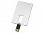 USB-флешка на 16 Гб Card Metal в виде металлической карты с логотипом в Волгограде заказать по выгодной цене в кибермаркете AvroraStore