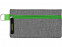 Универсальный пенал из переработанного полиэстера RPET Holder, серый/зеленый с логотипом в Волгограде заказать по выгодной цене в кибермаркете AvroraStore