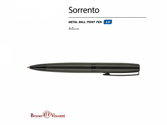 Ручка металлическая шариковая Sorento с логотипом в Волгограде заказать по выгодной цене в кибермаркете AvroraStore
